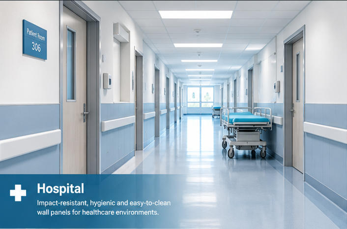 Hospital Wall Protection Panels