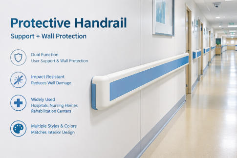 Protective Handrail: Advantages, Limitations and How to Choose the Right Wall Protection Solution