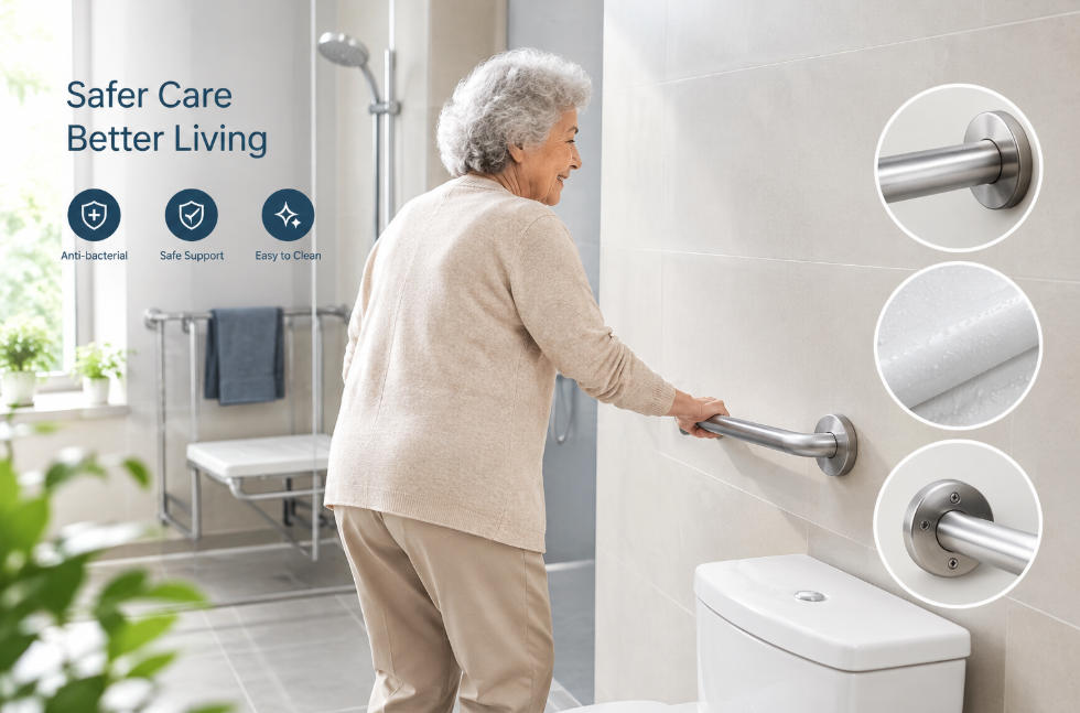 Anti-bacterial Grab Bar Specification for Nursing Home Projects