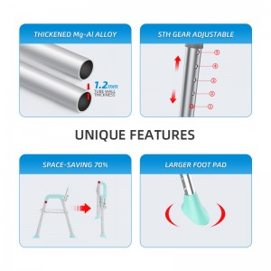 8201A-Folding Shower Chair for Seniors