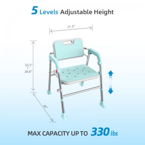 8201A-Folding Shower Chair for Seniors
